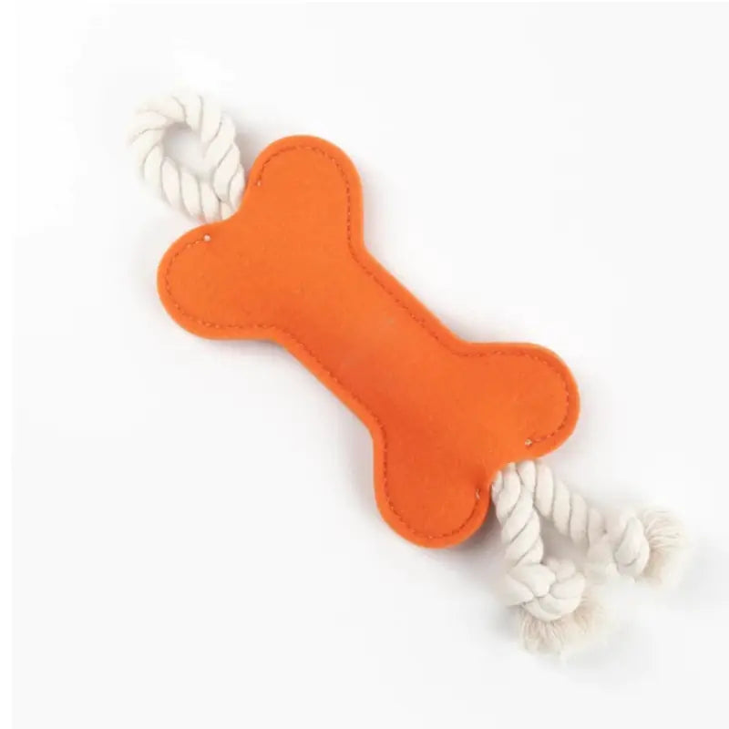 Pet Bone Shape Knot Toy - Felt Resistant to Biting